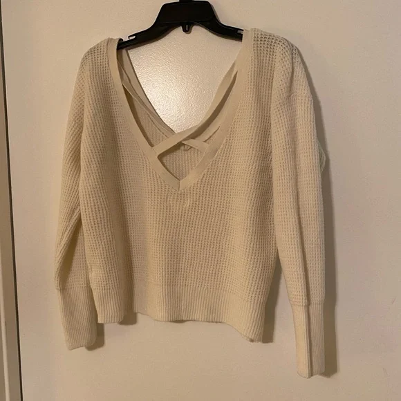 ANTHROPOLOGIE MAEVE CROSS BACK SWEATER - Picture 10 of 11